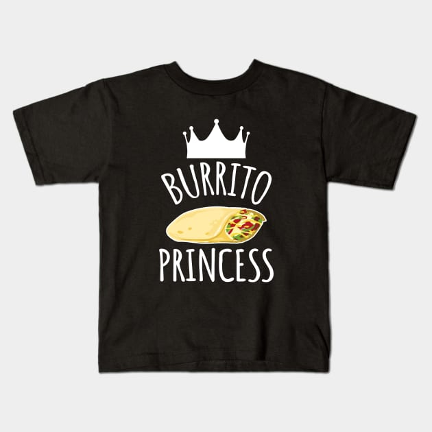 Burrito Princess Kids T-Shirt by LunaMay